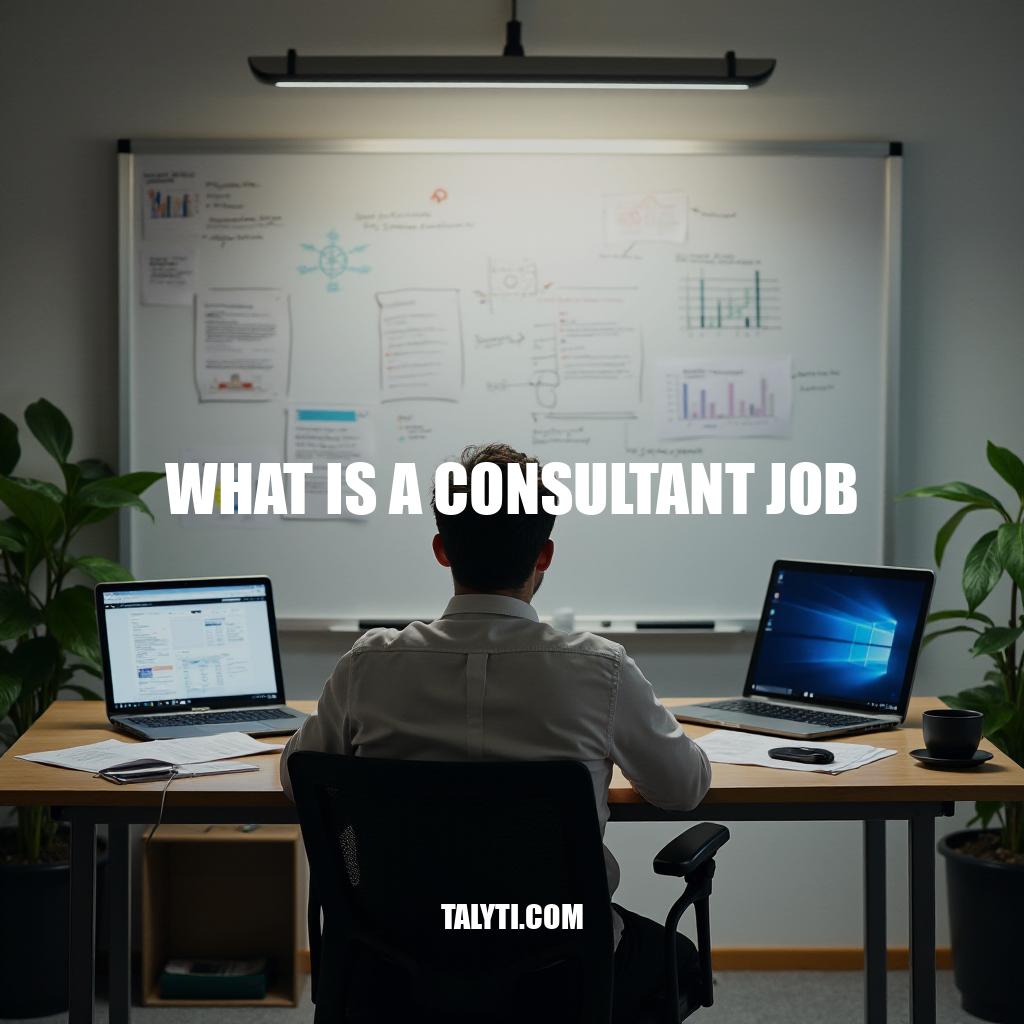 What Is A Consultant Job?