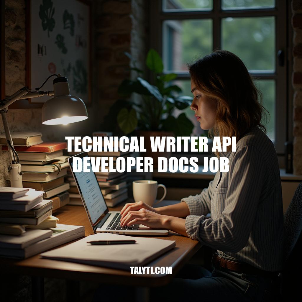 Technical Writer API Developer Docs Job